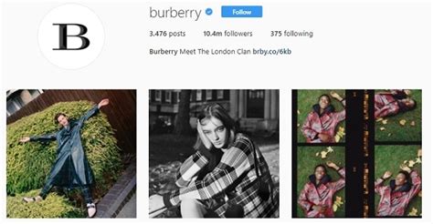 burberry latina instagram|Burberry social media.